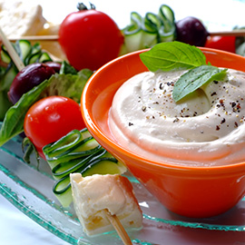 Creative dips make salads more enticing