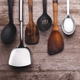 4. Spatula, Spoons, Tongs